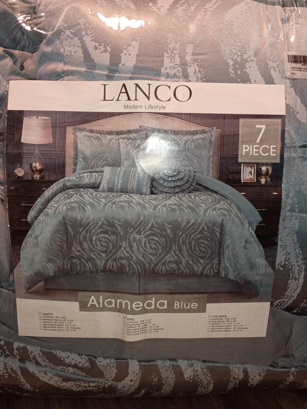 Alameda Blue 7-Piece Comforter Set
